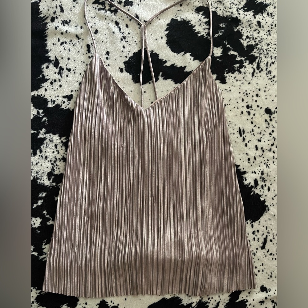 She + Sky shiny top! Size SMALL